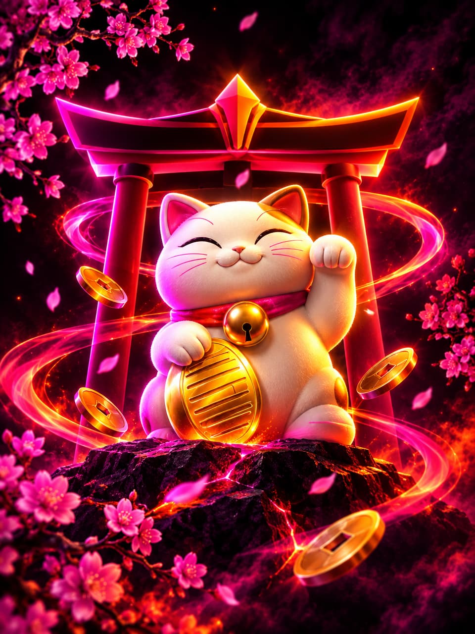 ภาพเกม Lucky Neko ที่ออกแบบใหม่สำหรับ tmb77 - ทีเอ็มบี77